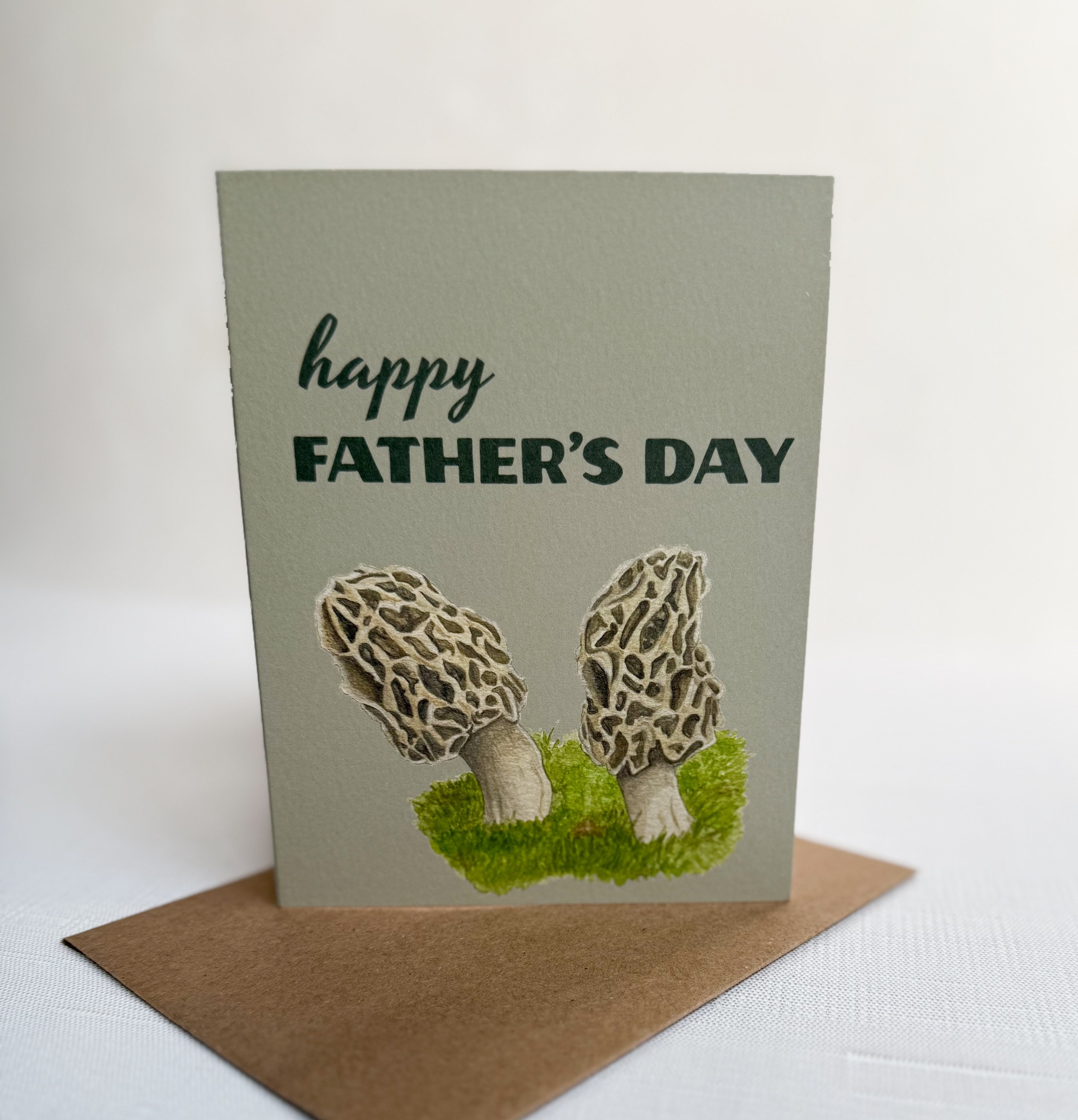 Morel Mushroom Father's Day Card