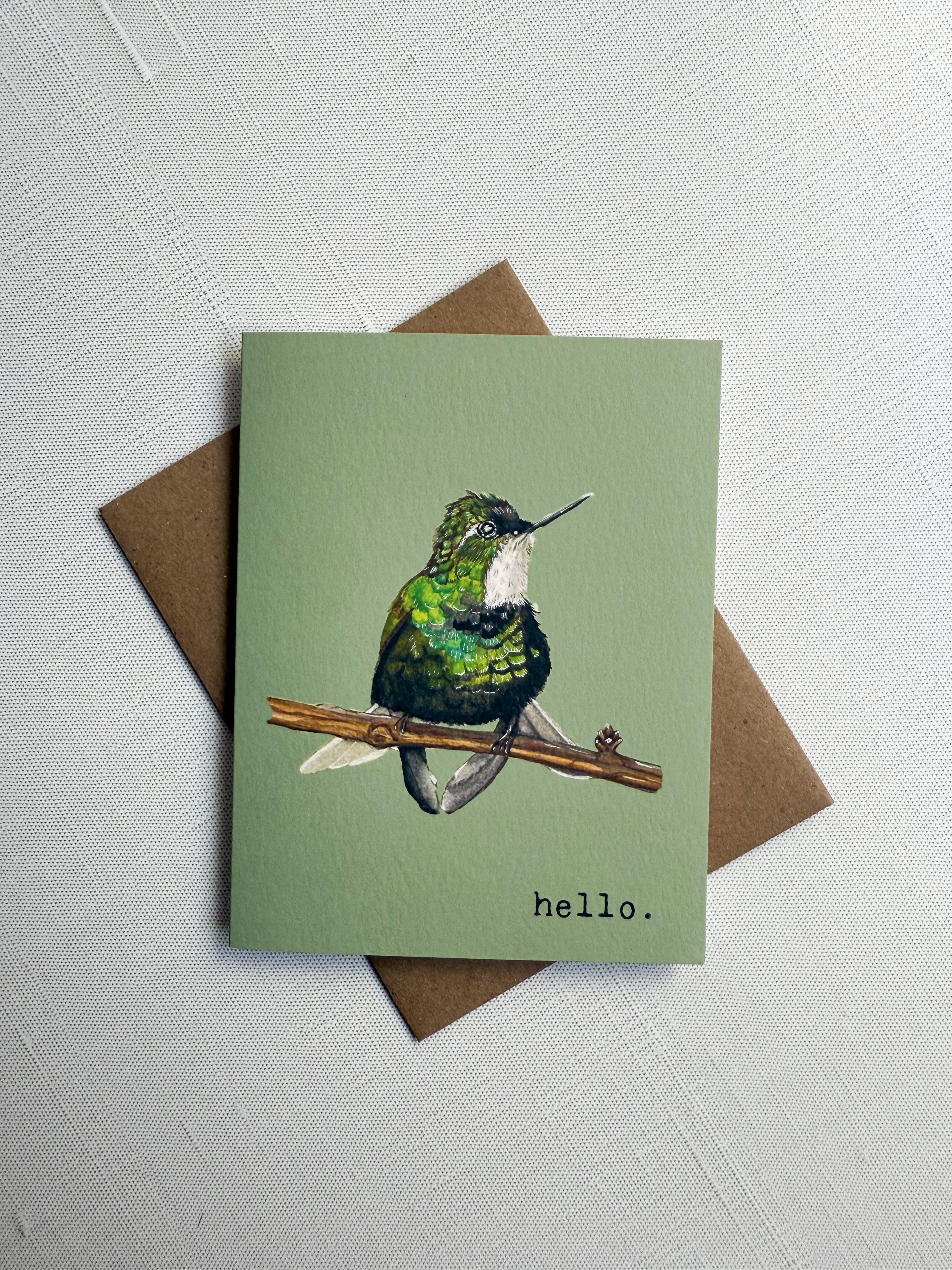 Female Hummingbird Greeting Card