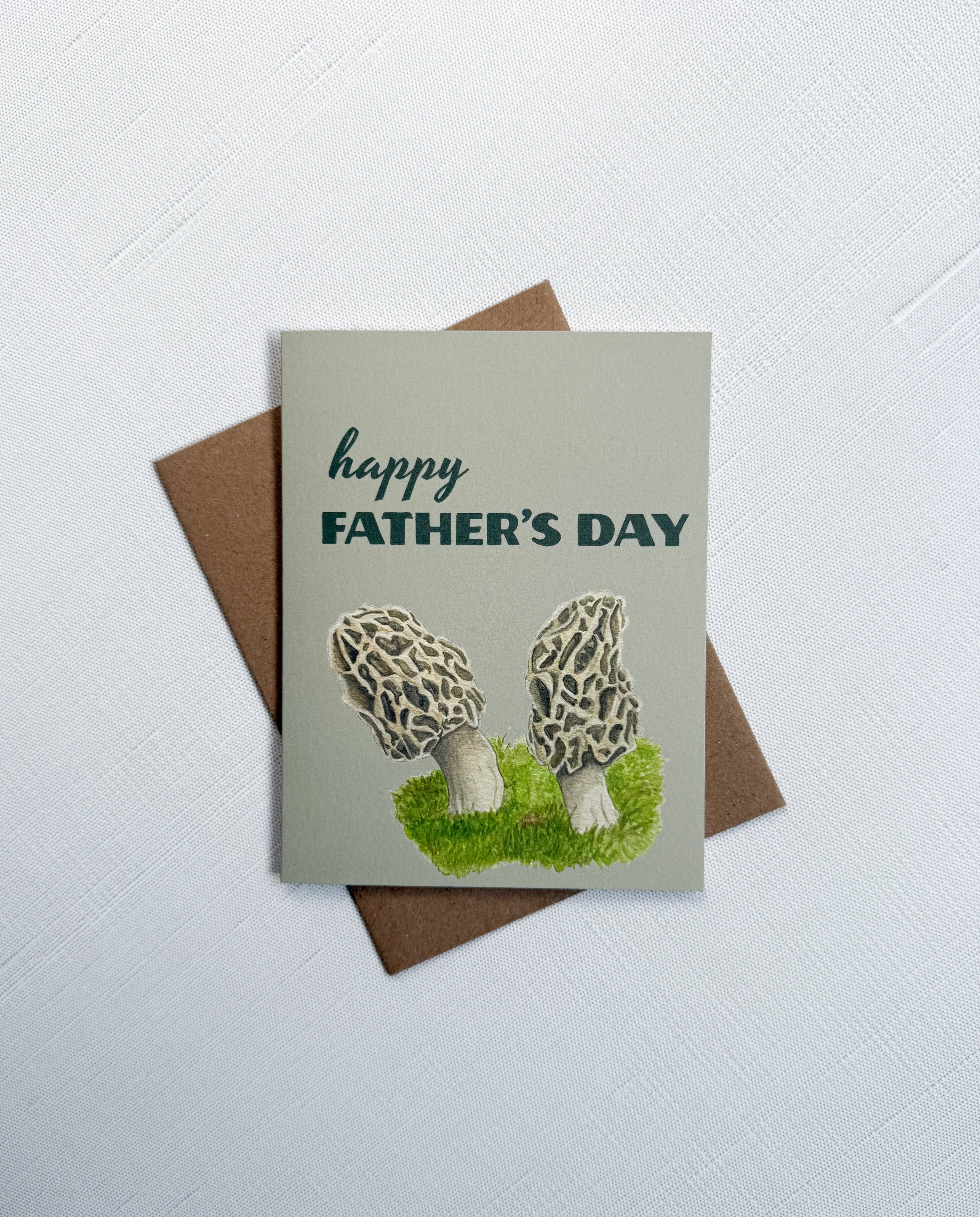 Morel Mushroom Father's Day Card