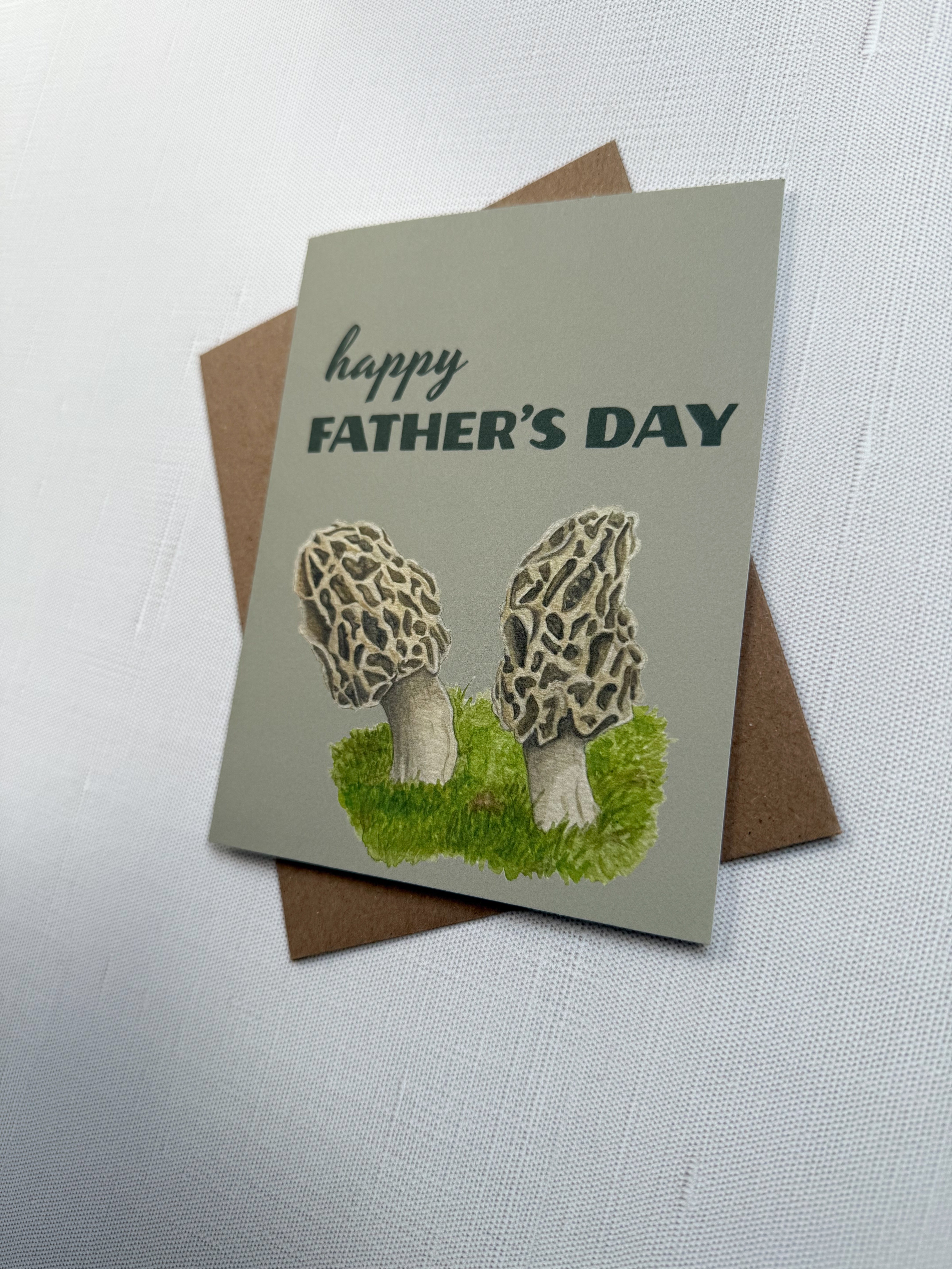 Morel Mushroom Father's Day Card