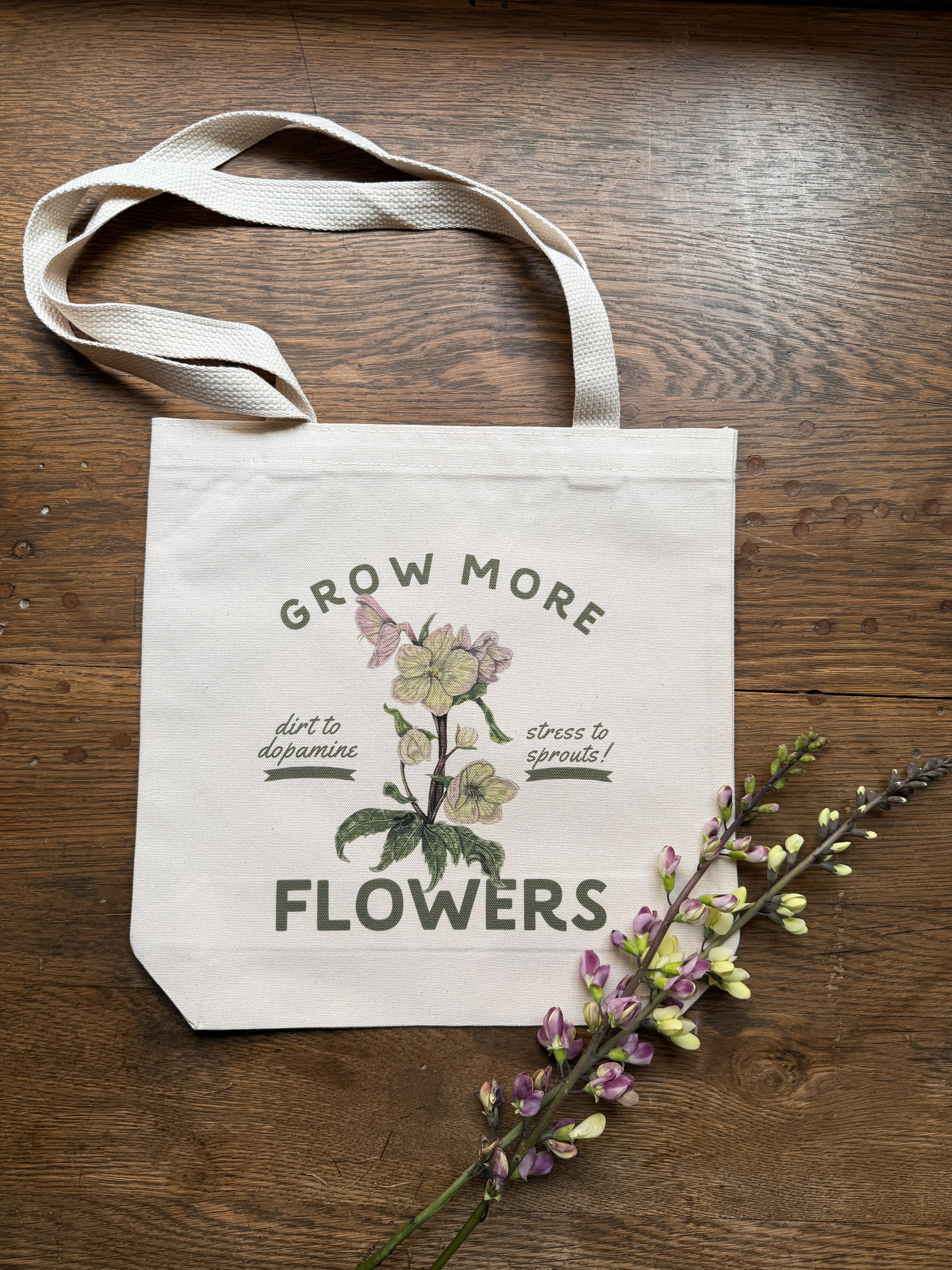 Grow More Flowers Tote