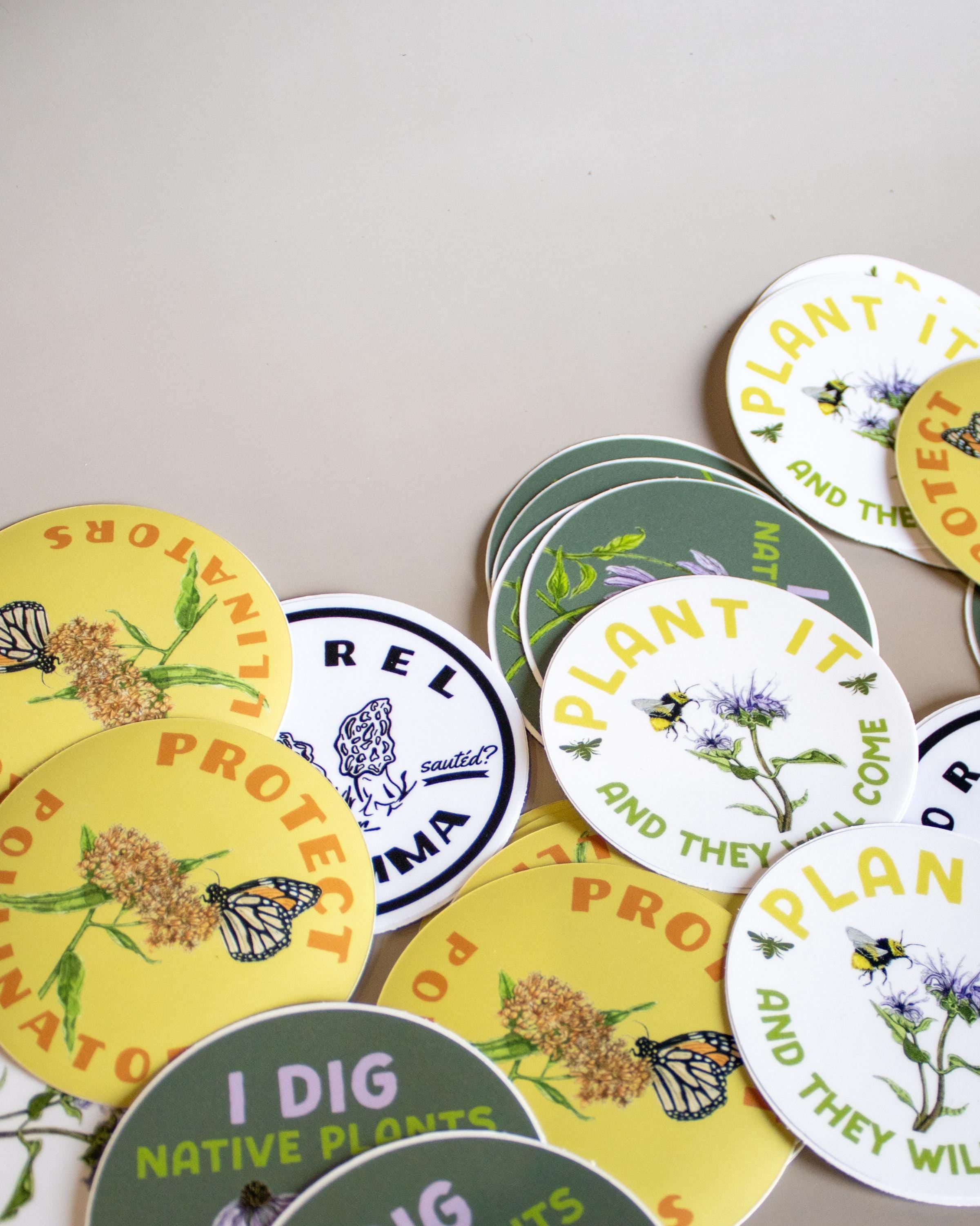 "Plant It and They Will Come" Bee Sticker
