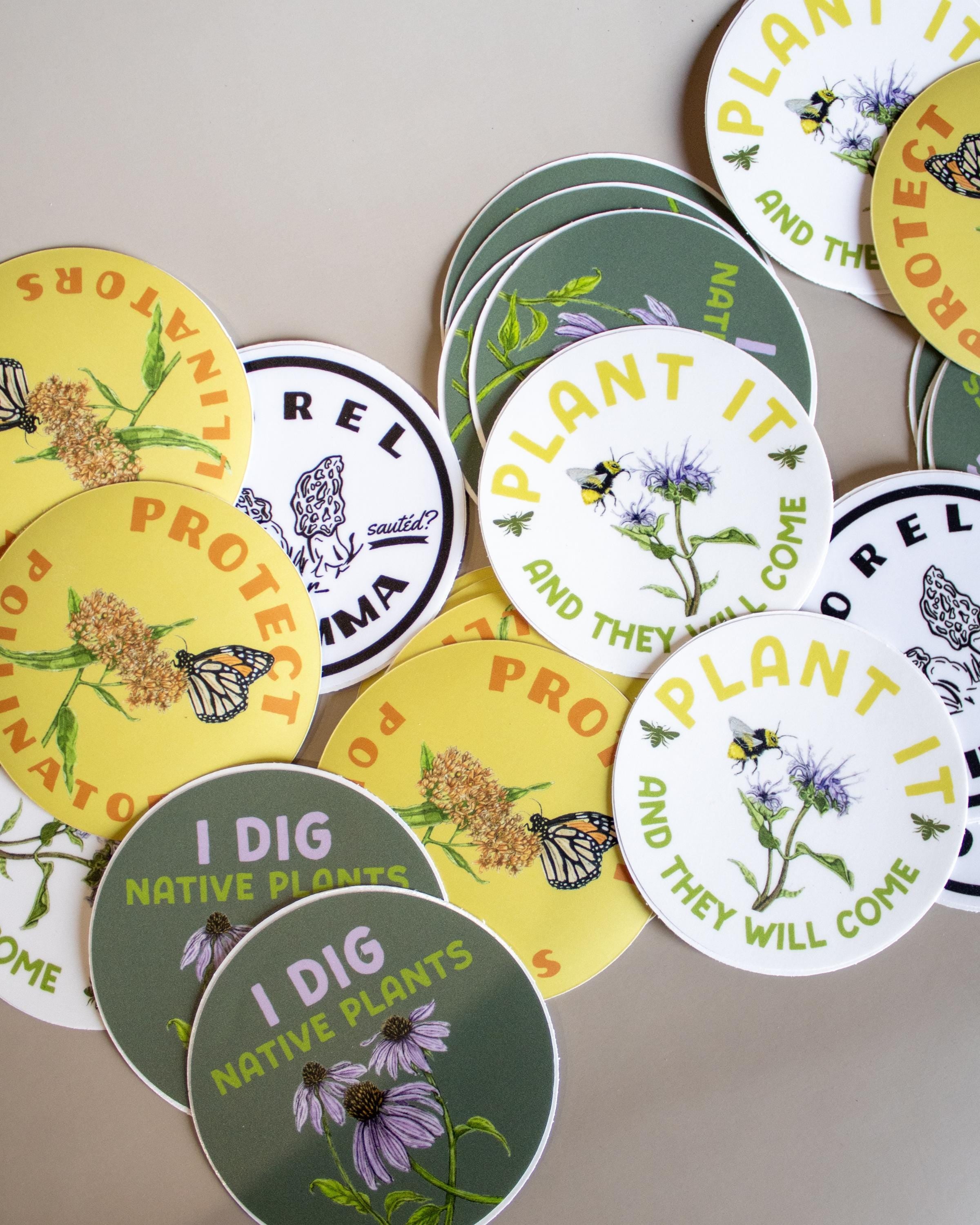 "Plant It and They Will Come" Bee Sticker