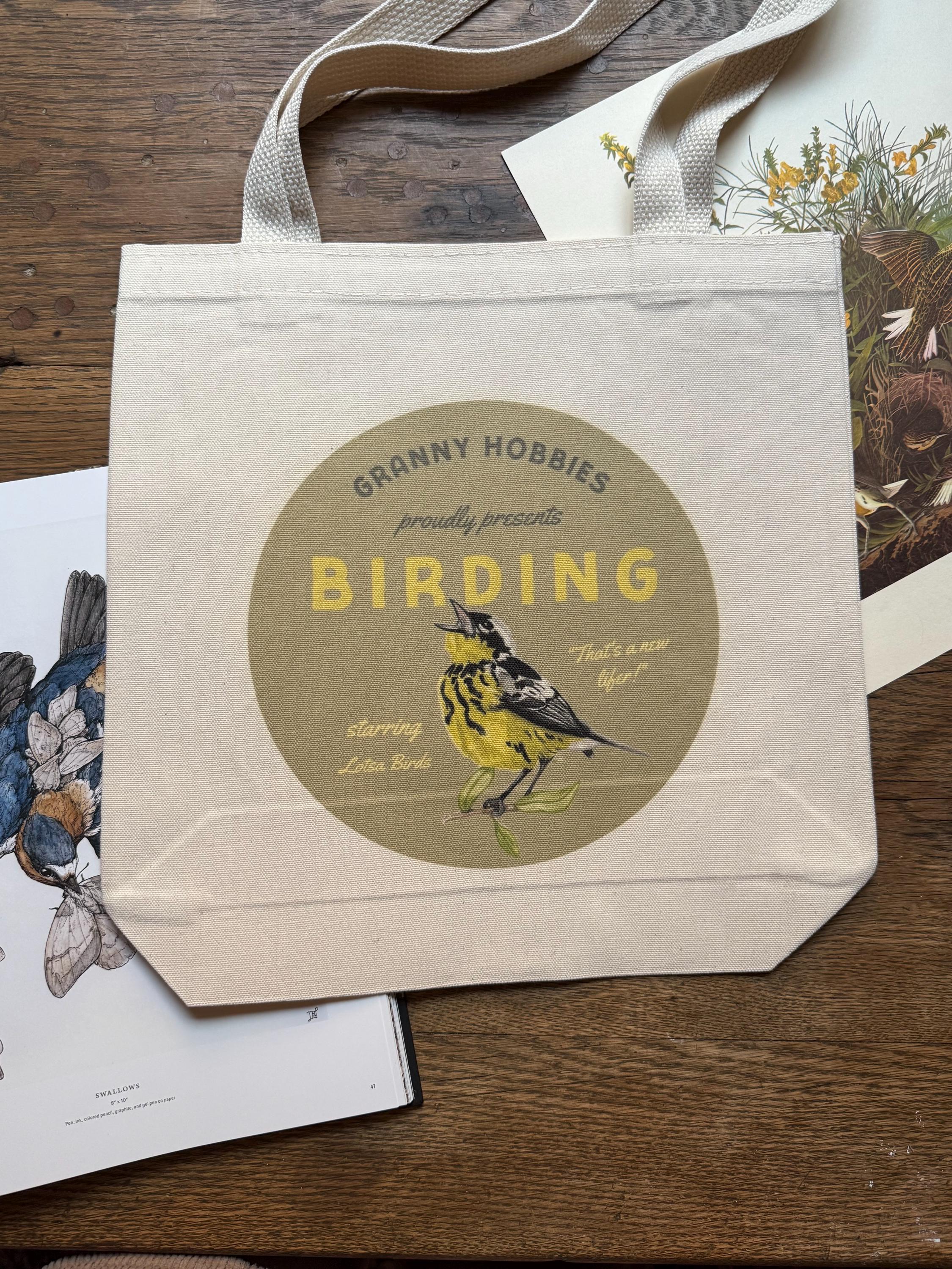 Granny Hobbies Birding Tote