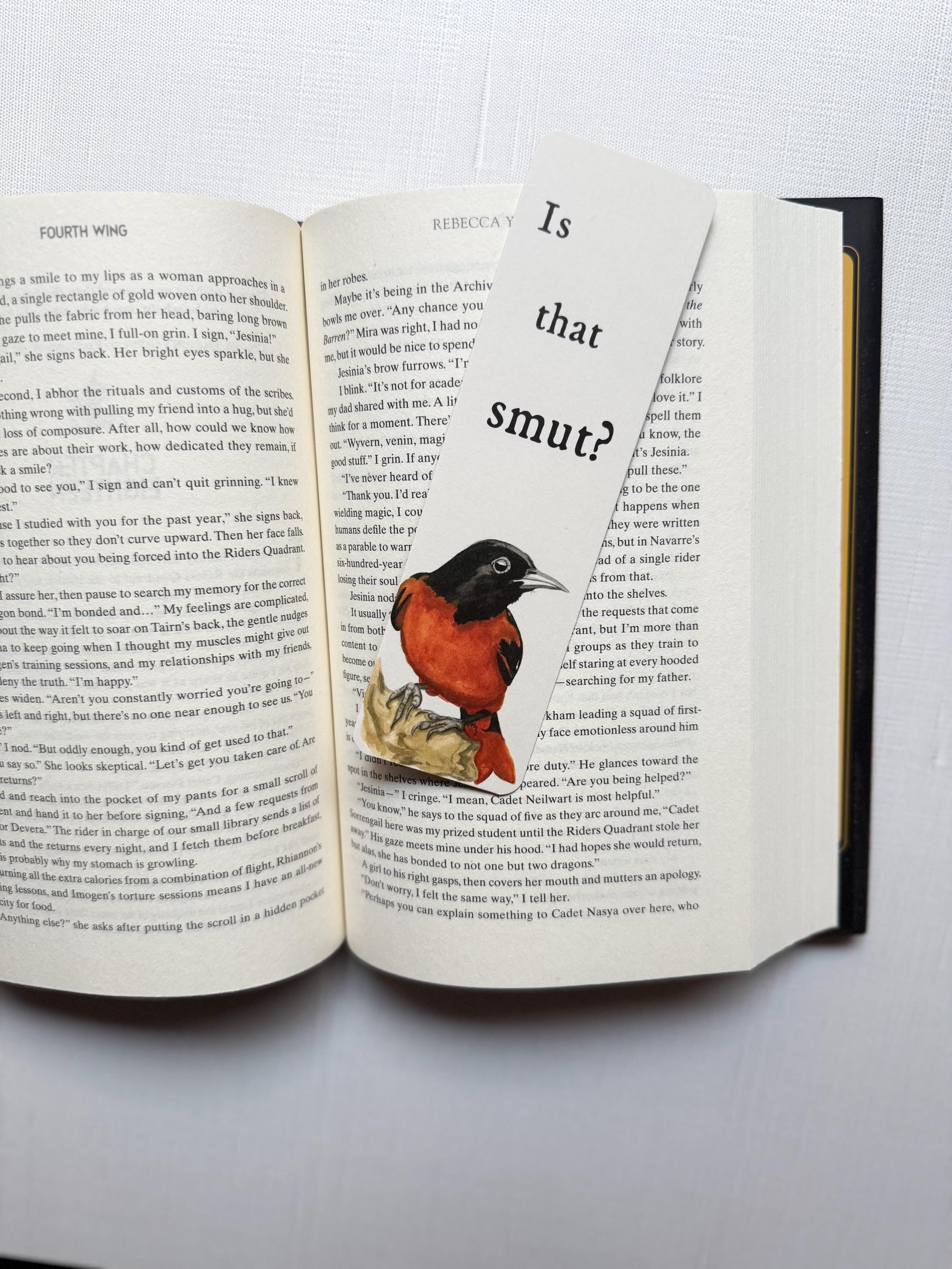 “Is that smut?” Bird Bookmark