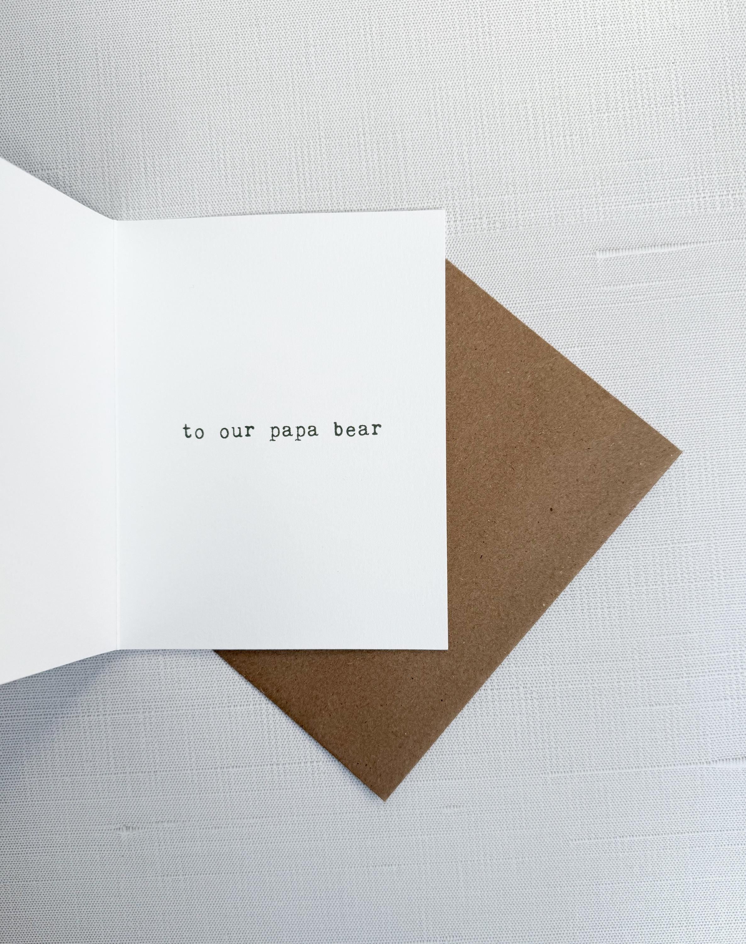 Papa Bear Father’s Day Card