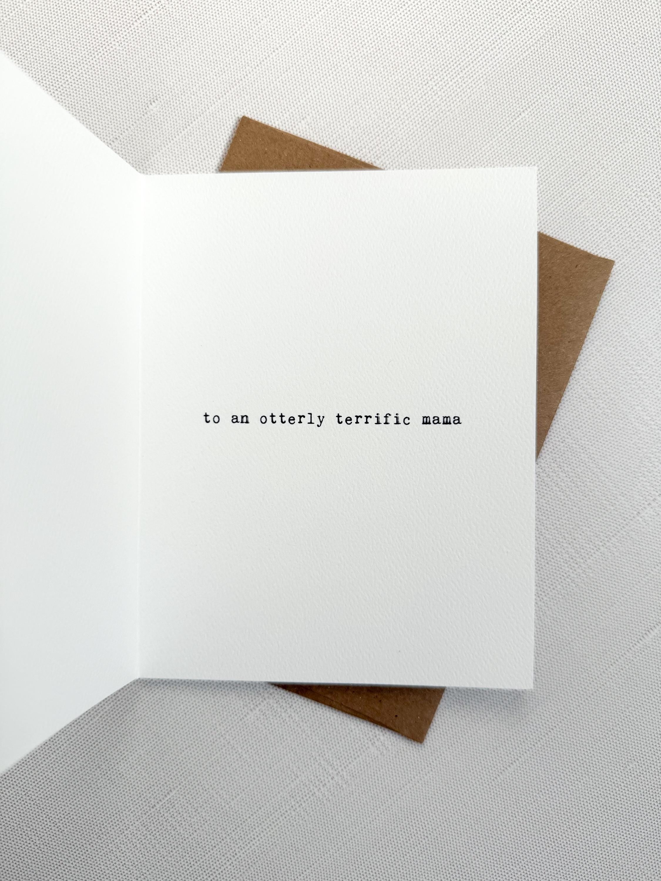 Otter Mother’s Day Card
